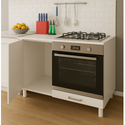 HERKÜL BEYAZ ANKASTRE DOLABI