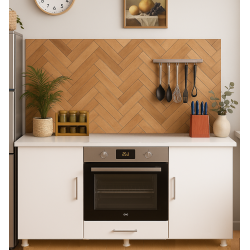 140LIK BEYAZ ANKASTRE OCAK VE FIRIN DOLABI