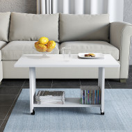 Tekerlekli Beyaz Orta Sehpa -9191- UMG-121