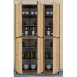 Ultra Meşe Çok Amaçlı 6 Kapaklı Mutfak Dolabı, Ayakkabılık, Banyo Dolabı